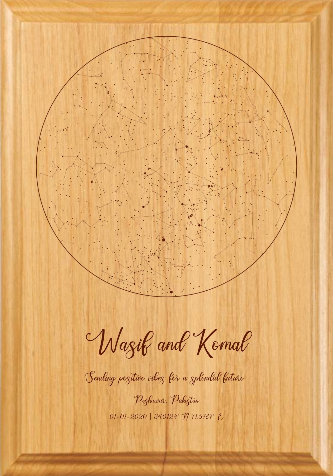 Star Map Plaque