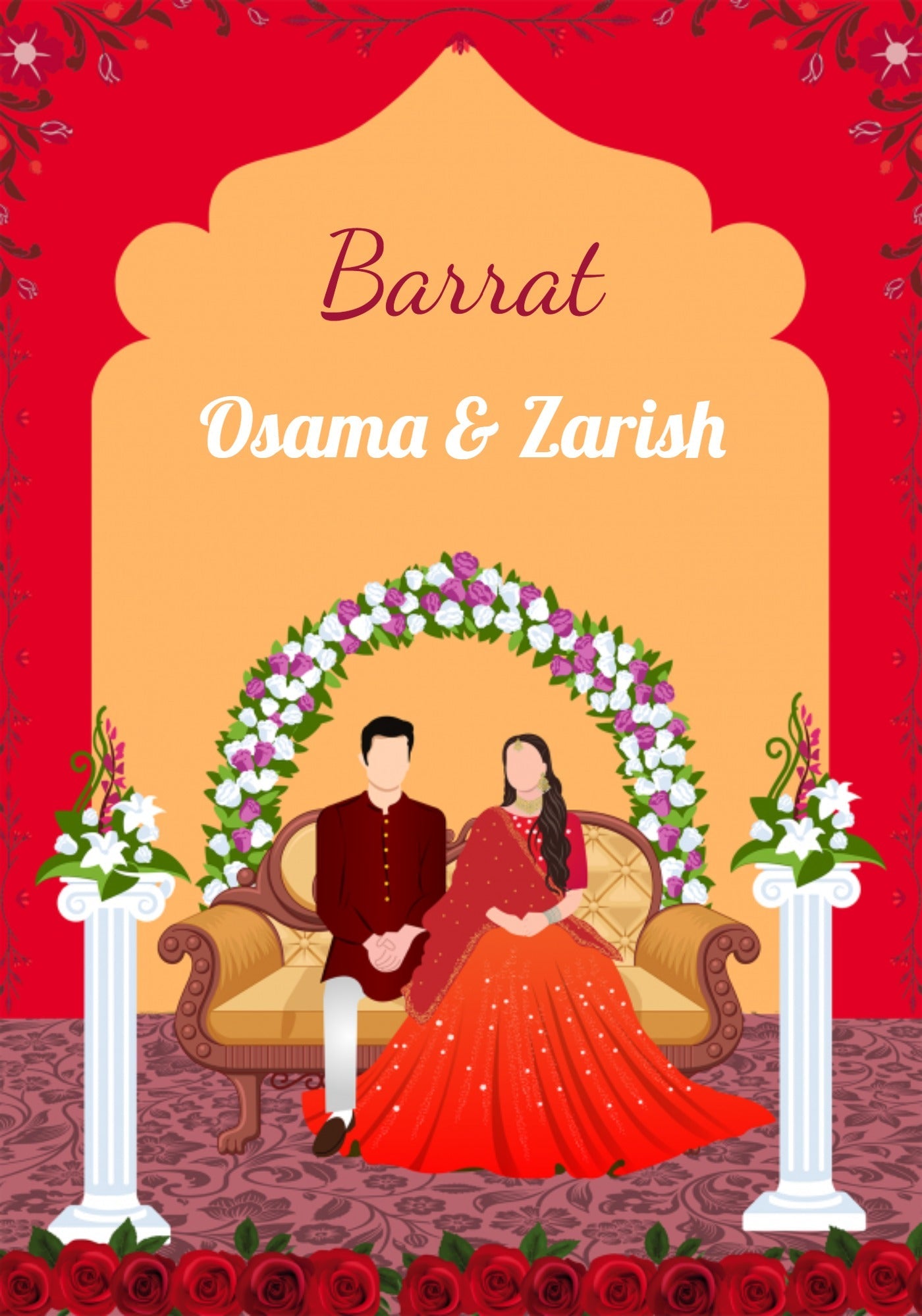Barat Welcome Sign Frame