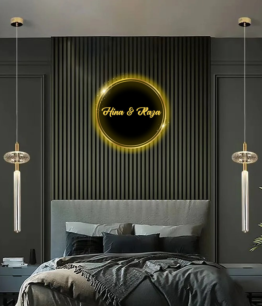 Acrylic Couple Name Sign (Customizable)