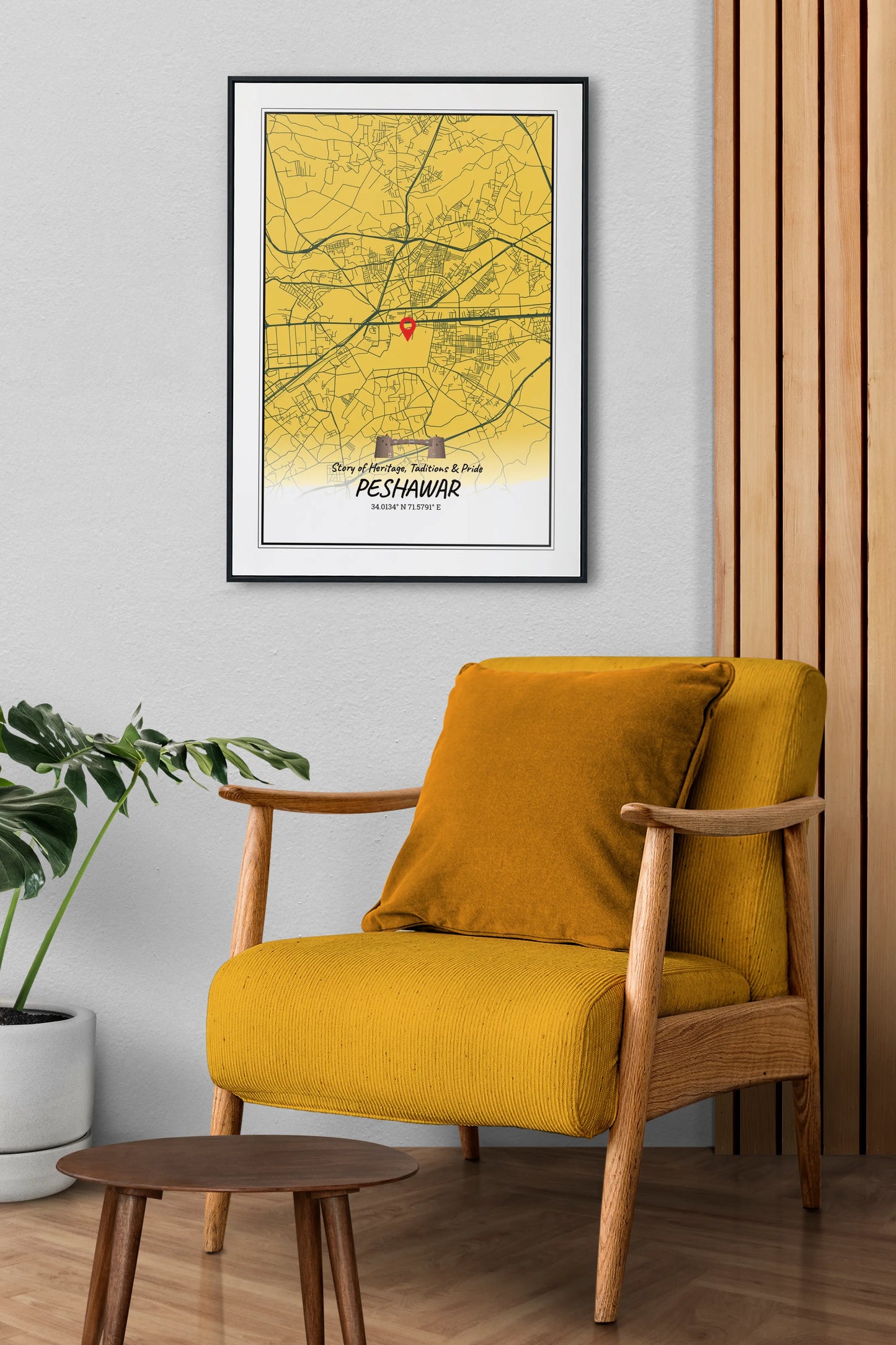 City Map Poster Peshawar (Customizable)