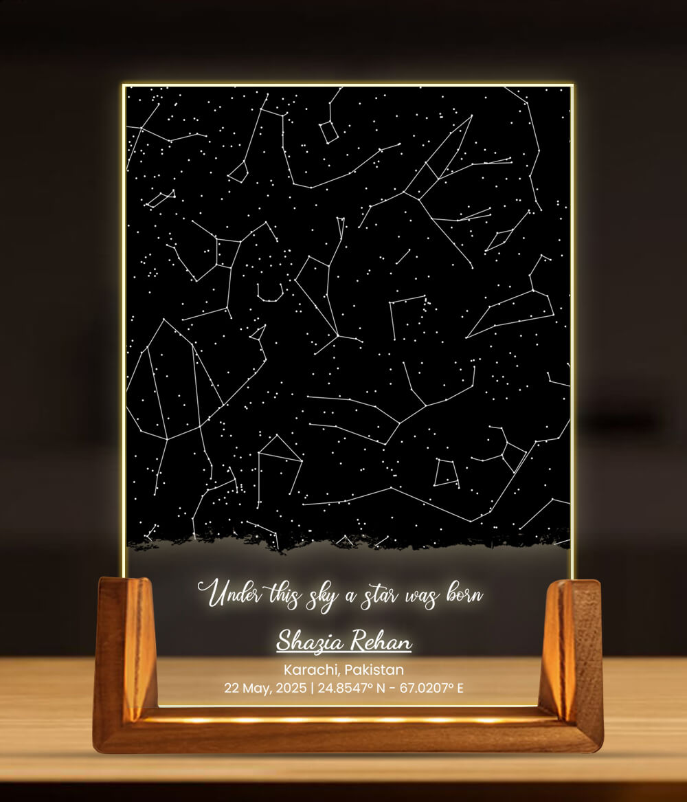Custom Night Sky Star Map Lamp