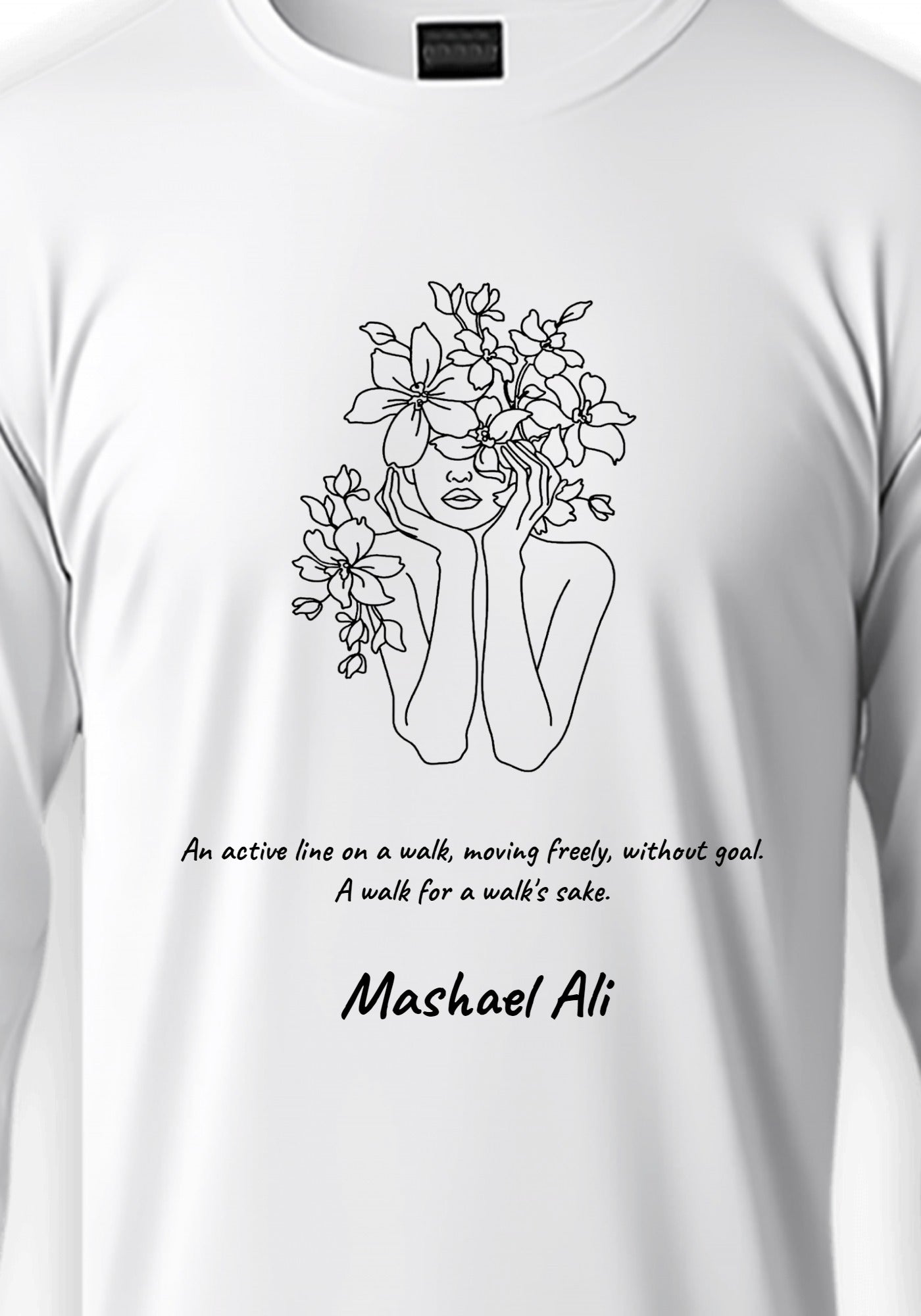 Flower Winter long-sleeve T-shirt (Customizable)