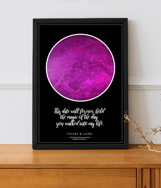 Mulberry Star Map Poster (Customizable)