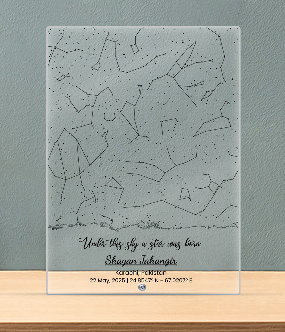 Personalized Star Chart Plaque