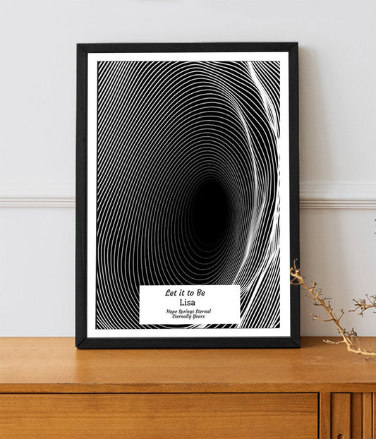 Sunburst Song Dedication Frame (Customizable)