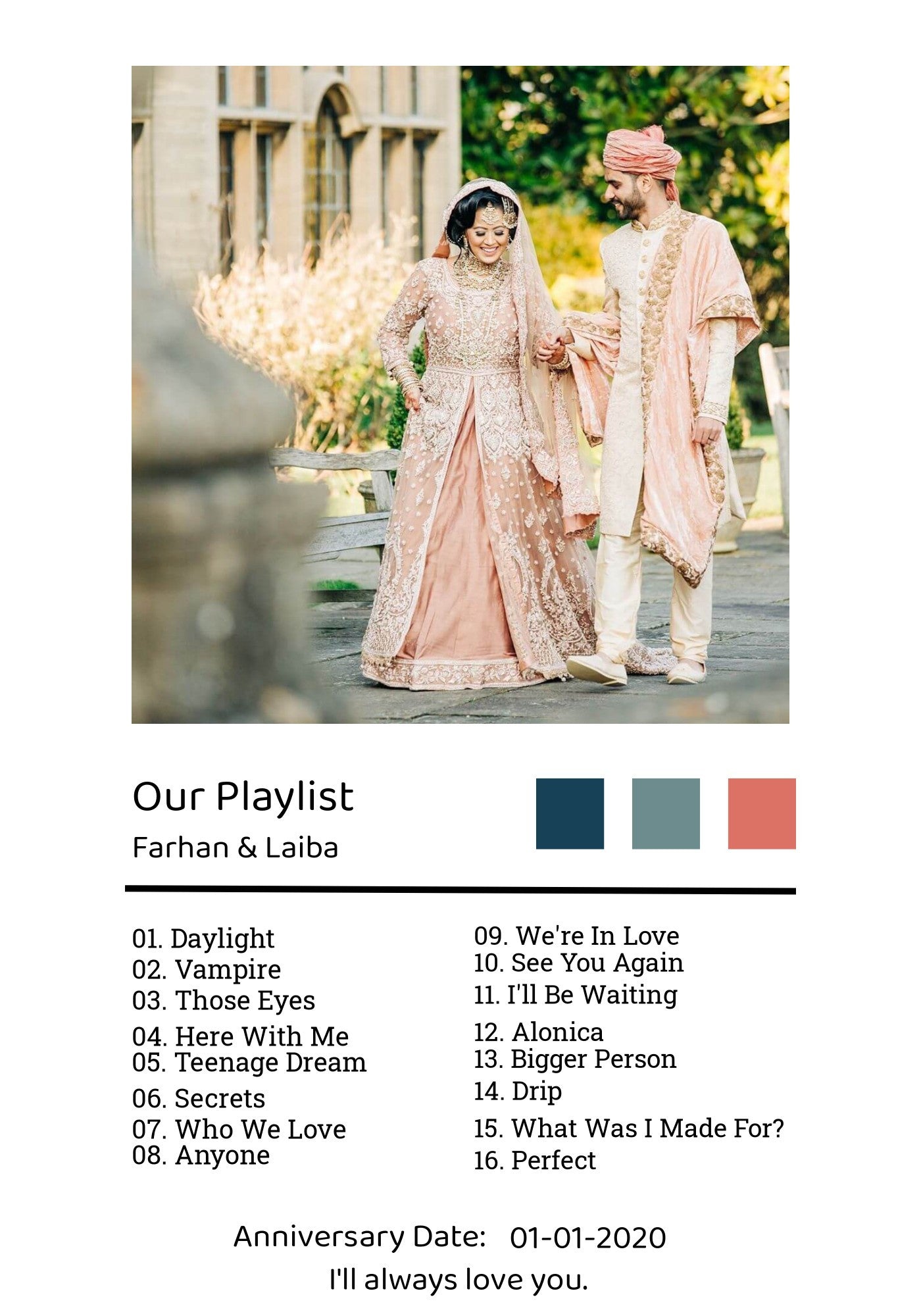 Chords & Colors Frame (Customizable)