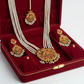 PJ-178 -  White Pearls & Luxury Mala - Jewelry Set Style 1