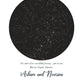 Moonstruck Star Map Poster (Customizable)
