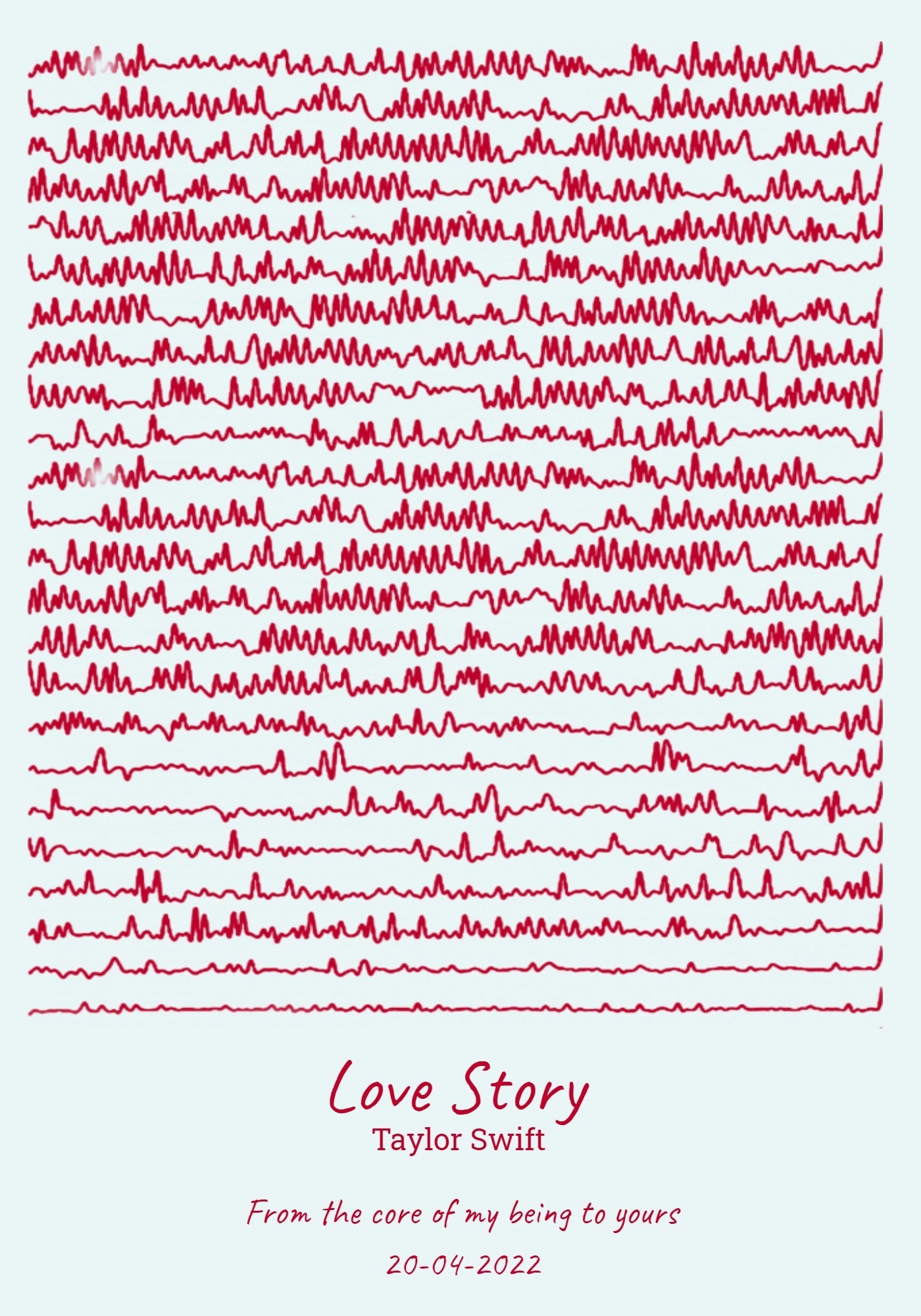Mark Song Dedication Frame (Customizable)