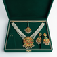 PJ-179 -  White Pearls & Luxury Mala - Jewelry Set Style 2