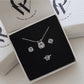 UNI-10560-1 - Crystal Diamond Silver - Jewelry Set of 3