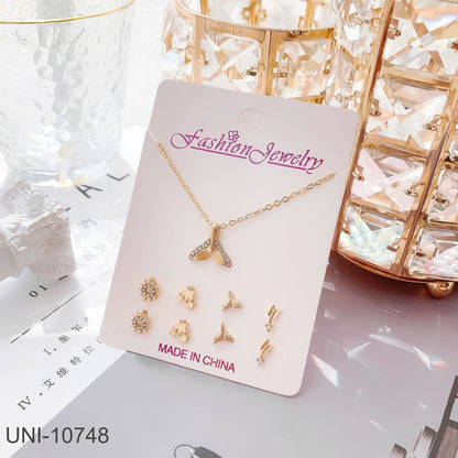 UNI-10748 - Mermaid Tail  Gold - Jewelry Set