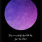 Lilac Star Map Poster (Customizable)