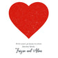 Heart Shaped Star Map Poster (Customizable)