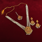 PJ-183 -  White Pearls & Luxury Mala - Jewelry Set Style 6