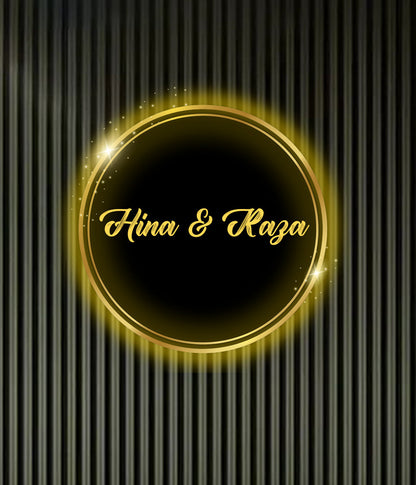 Acrylic Couple Name Sign (Customizable)