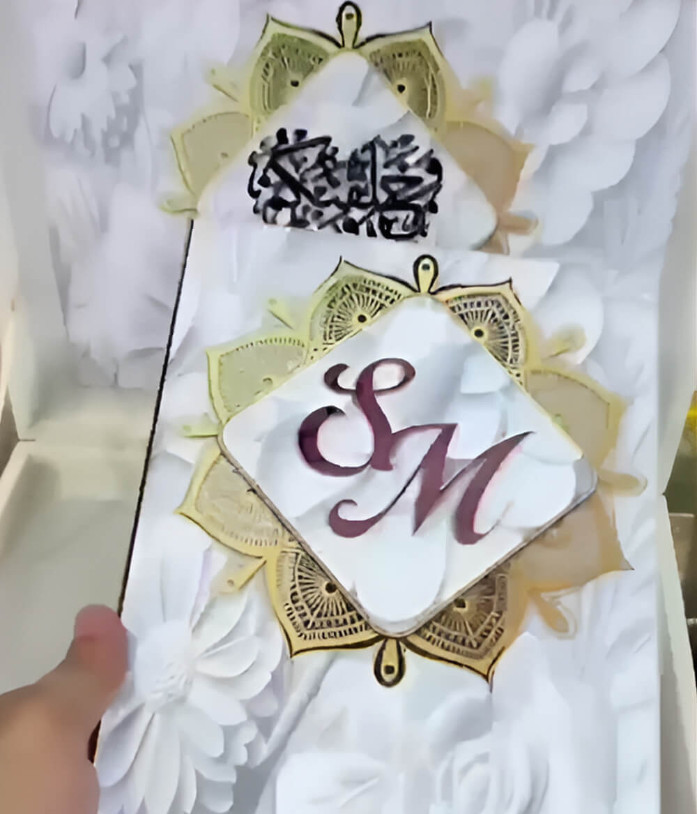 Acrylic Nikkah Book – Personalized Islamic Wedding Gift