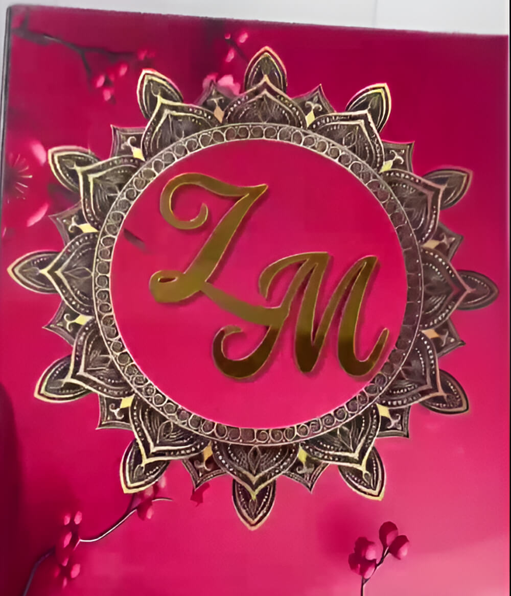 Luxury Islamic Wedding Acrylic Nikkah Certificate with BOX