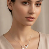 Customized Silver Arabic Name Necklace for Women