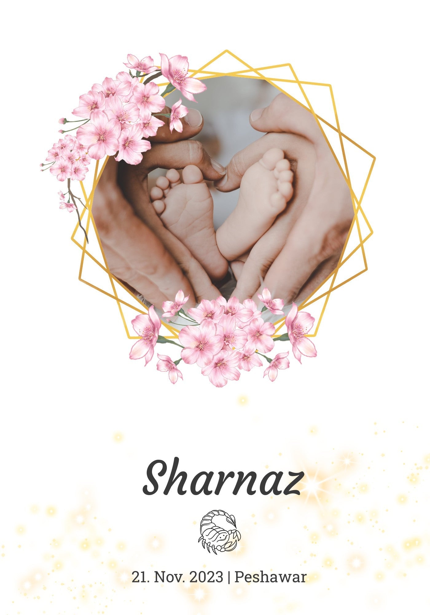 Baby Steps Memory Frame (Customizable)