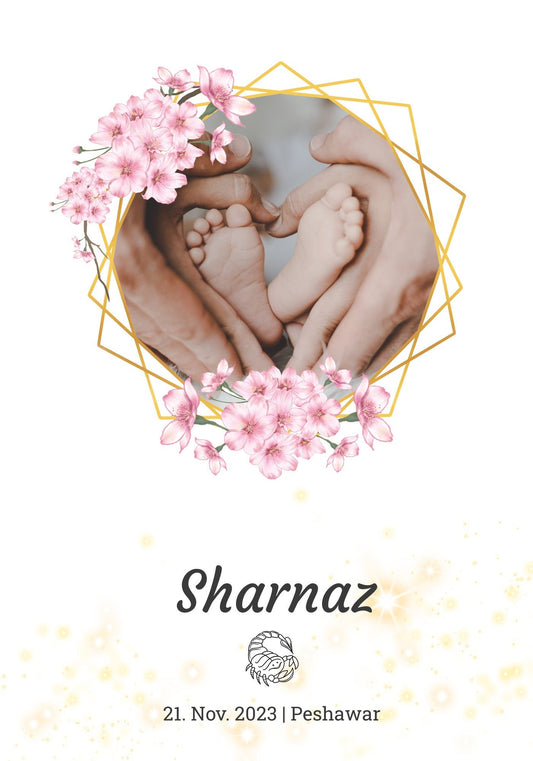 Baby Steps Memory Frame (Customizable)