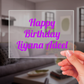 Birthday Plaque (Customizable)
