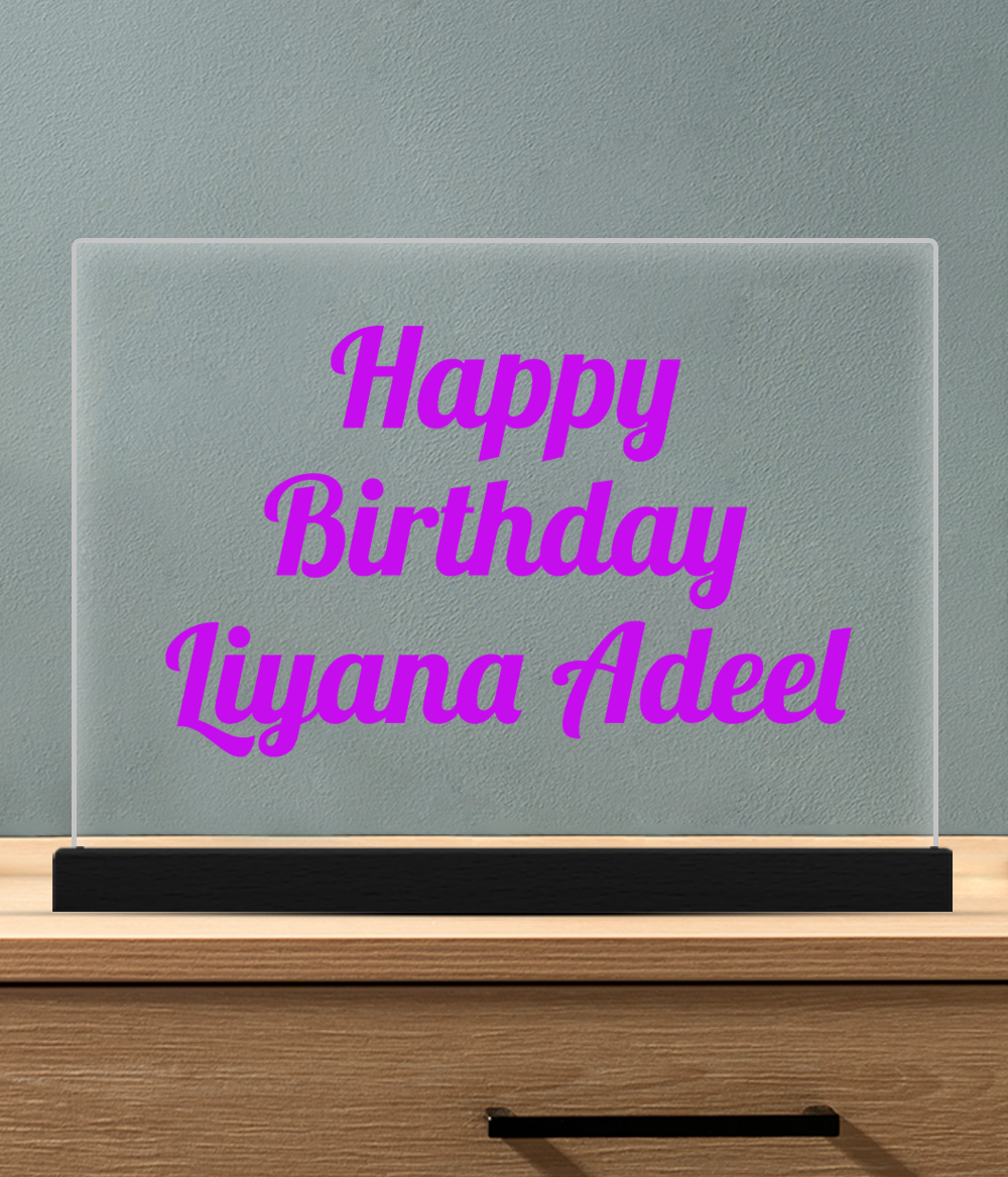 Birthday Plaque (Customizable)
