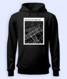 Islamabad City Map of Pakistan Pullover Unisex Hoodie (Customizable)