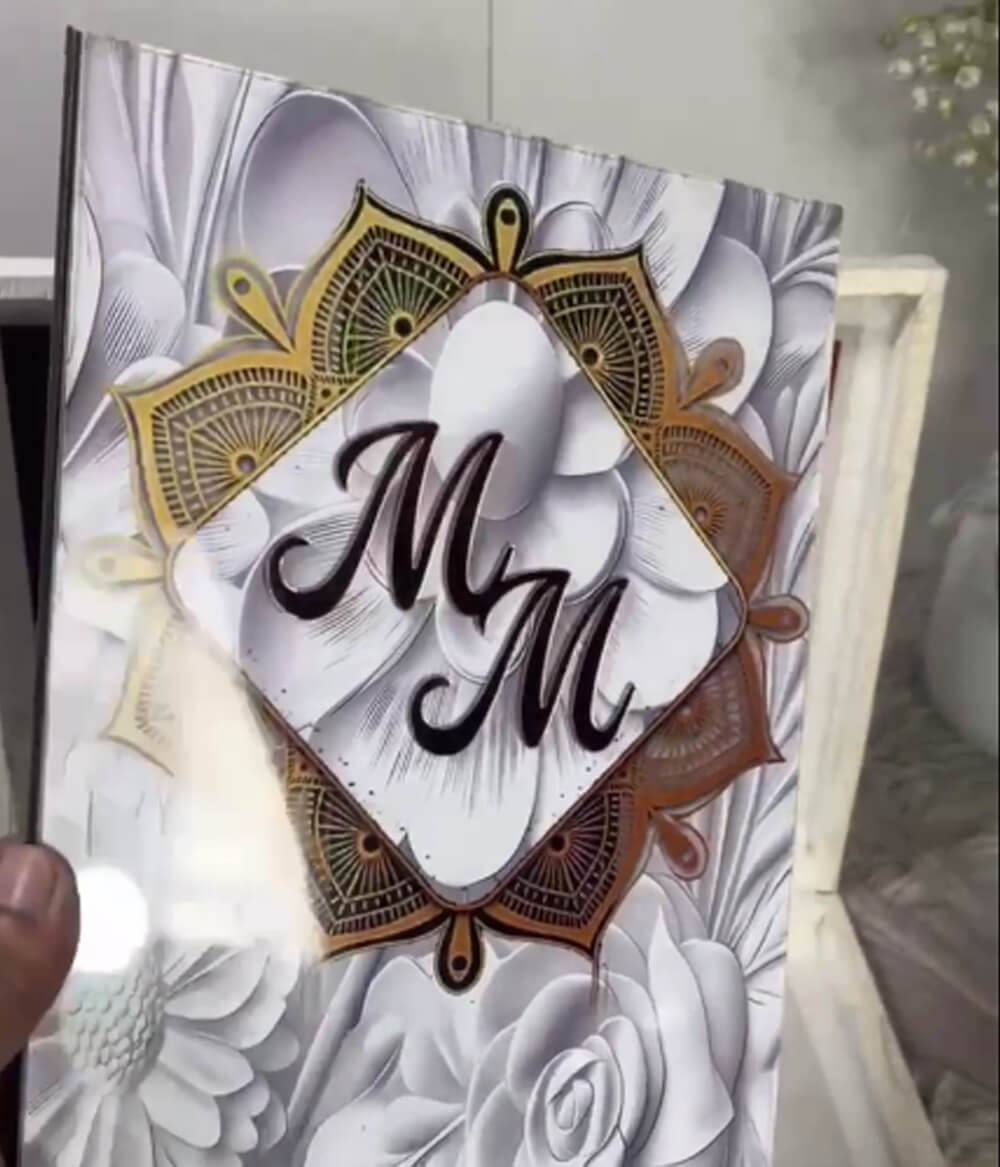 Custom Acrylic Wedding Book – Nikkah Book Pen and Box