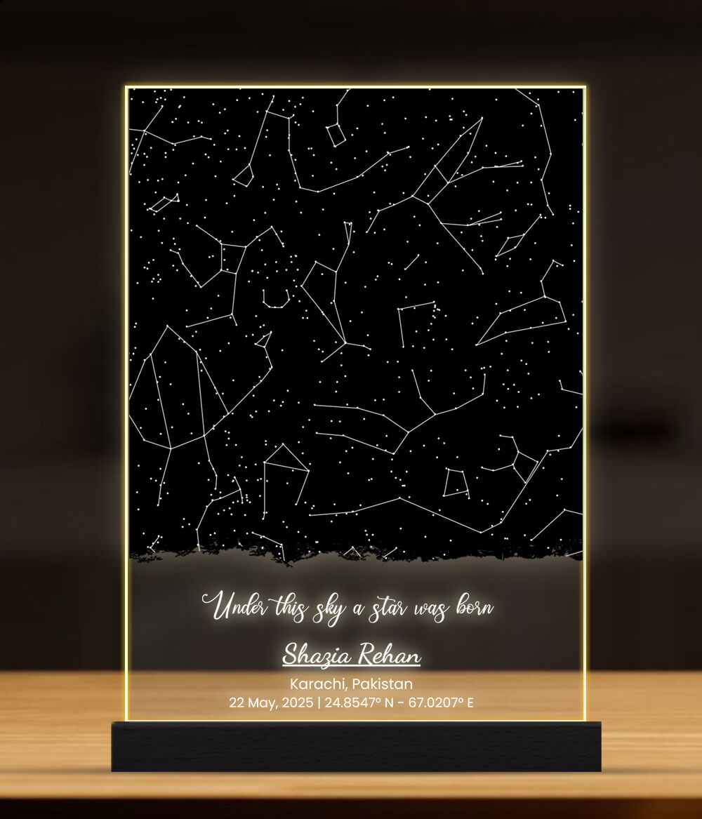Custom Night Sky Star Map Lamp