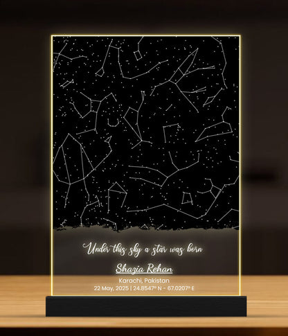 Custom Night Sky Star Map Lamp