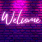 Custom Welcome Neon Sign