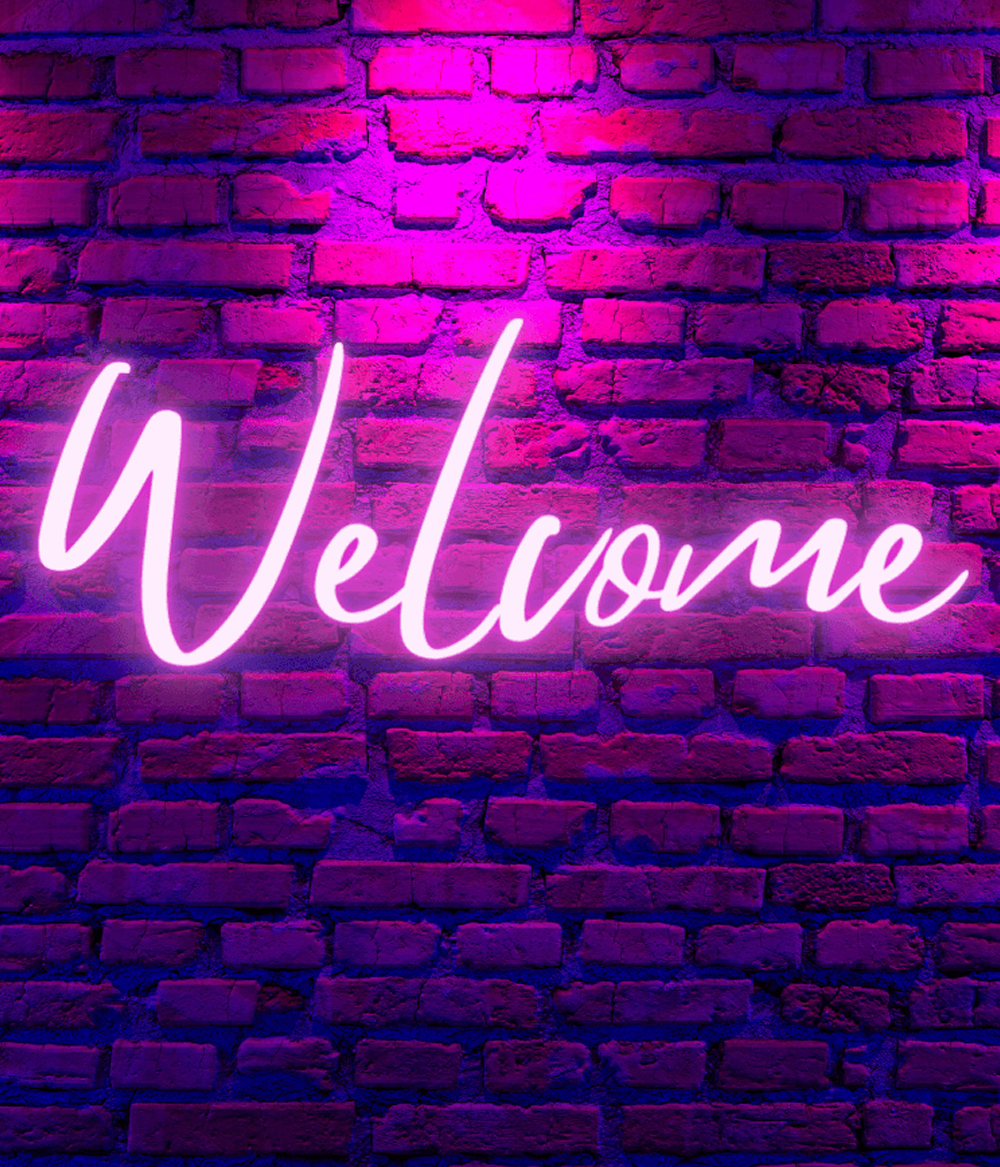 Custom Welcome Neon Sign