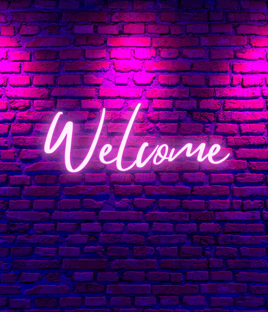 Custom Welcome Neon Sign