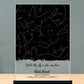 Customizable Night Sky Star Map Plaque