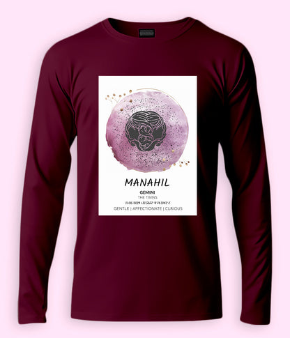 Gift Ideas Women Zodiac Horoscope Long Sleeve T-Shirt (Customizable)