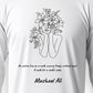 Flower Winter long-sleeve T-shirt (Customizable)