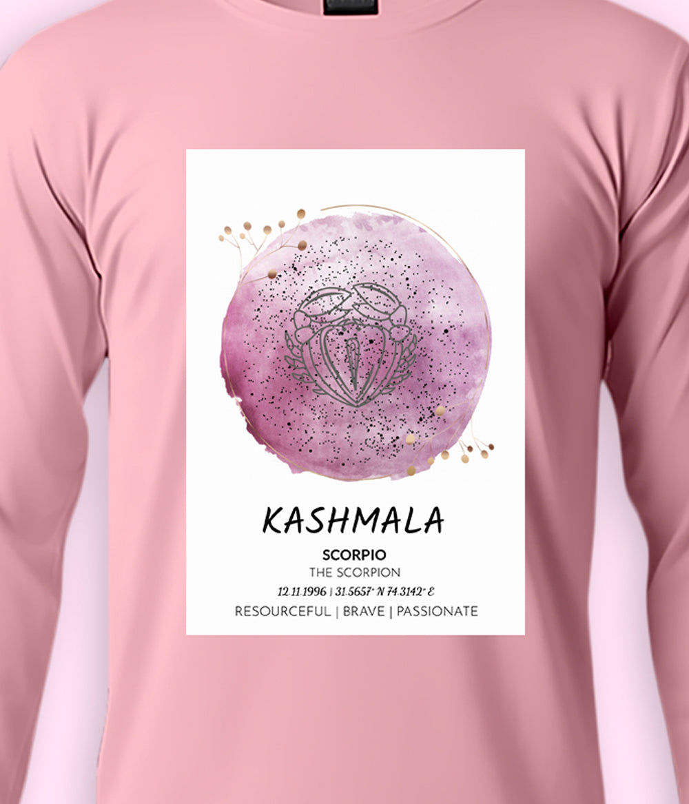 Gift Ideas Women Zodiac Horoscope Long Sleeve T-Shirt (Customizable)