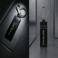 Luxury Gunmetal Hinged Personalized Keychain – Custom Engraved Karabiner Key Ring – Customized Keychain