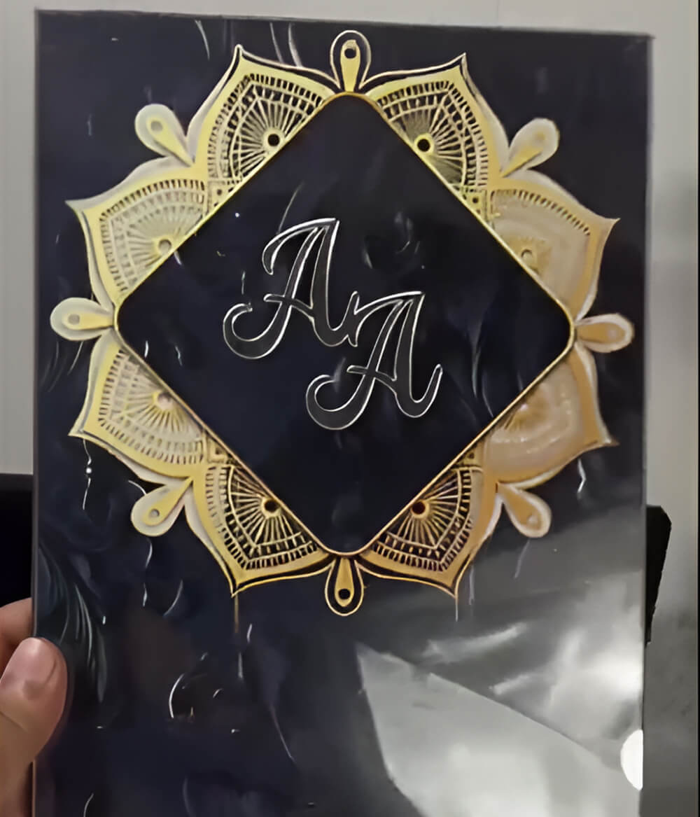 Custom Acrylic Wedding Book – Nikkah Book Pen and Box