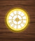 Modern Wall Clock with Light