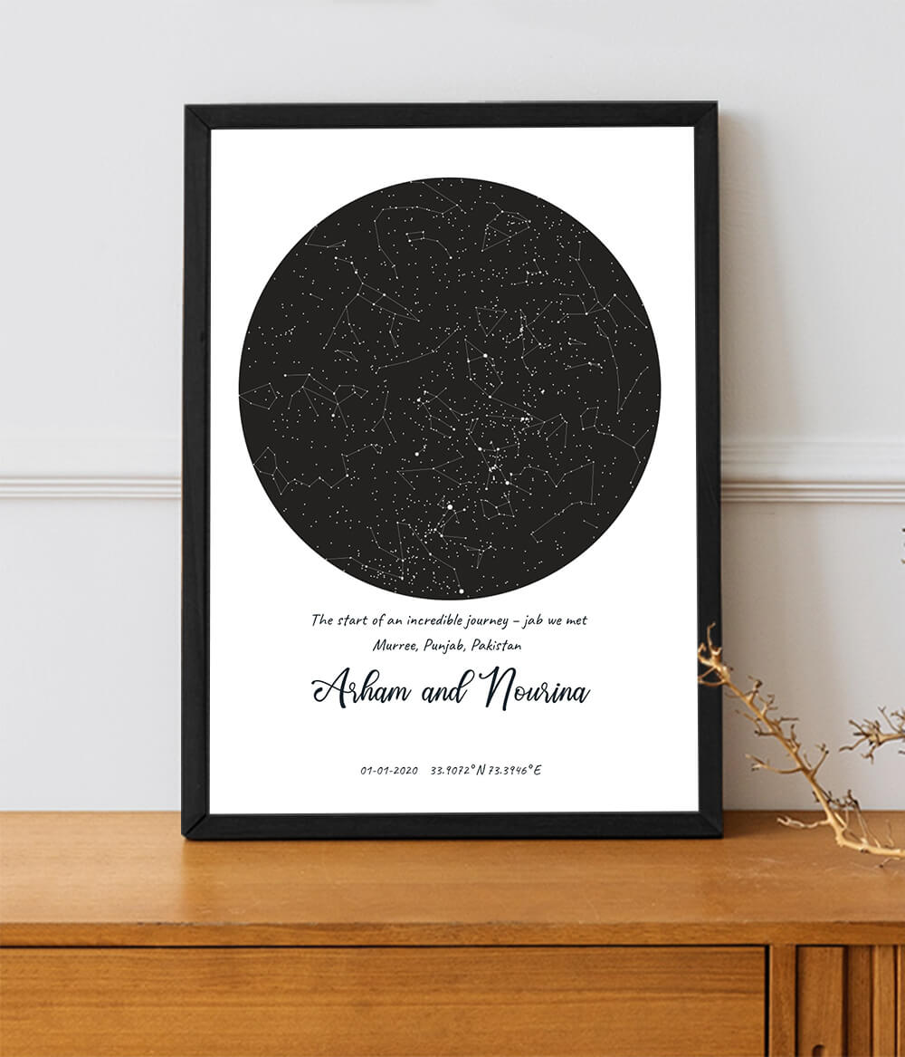 Moonstruck Star Map Poster (Customizable)