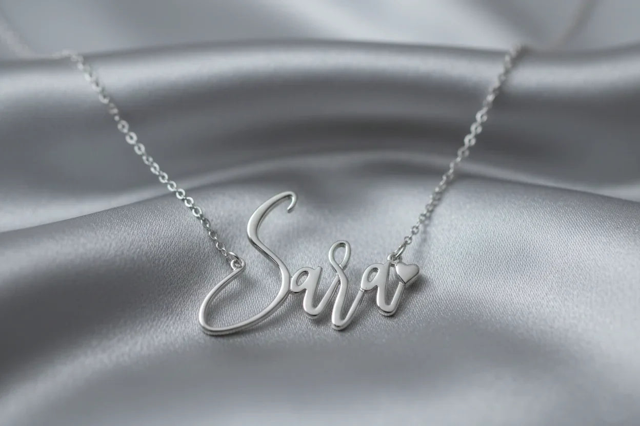 Customized Silver Name Necklace for Women