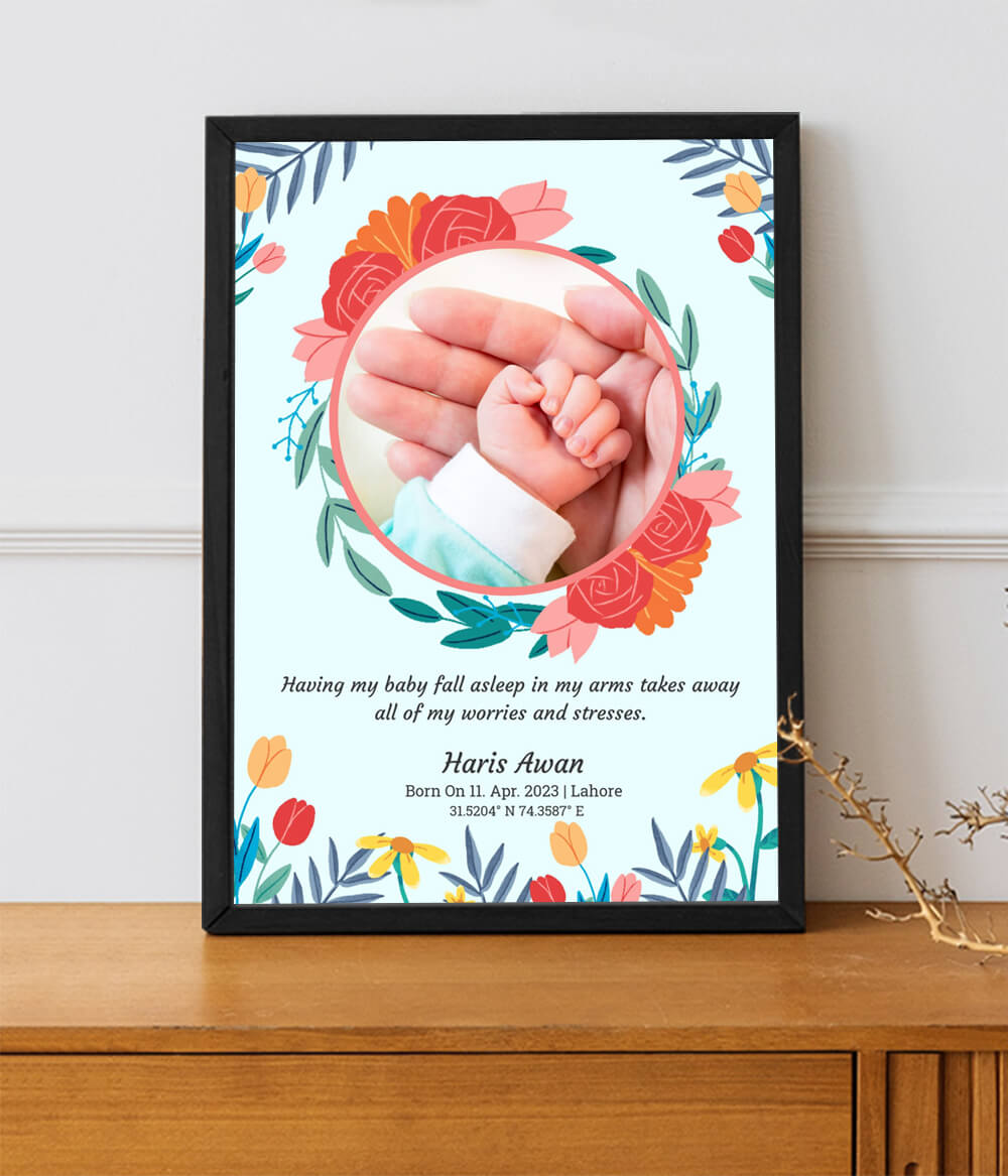 New Born Tiny Toes Frame (Customizable)