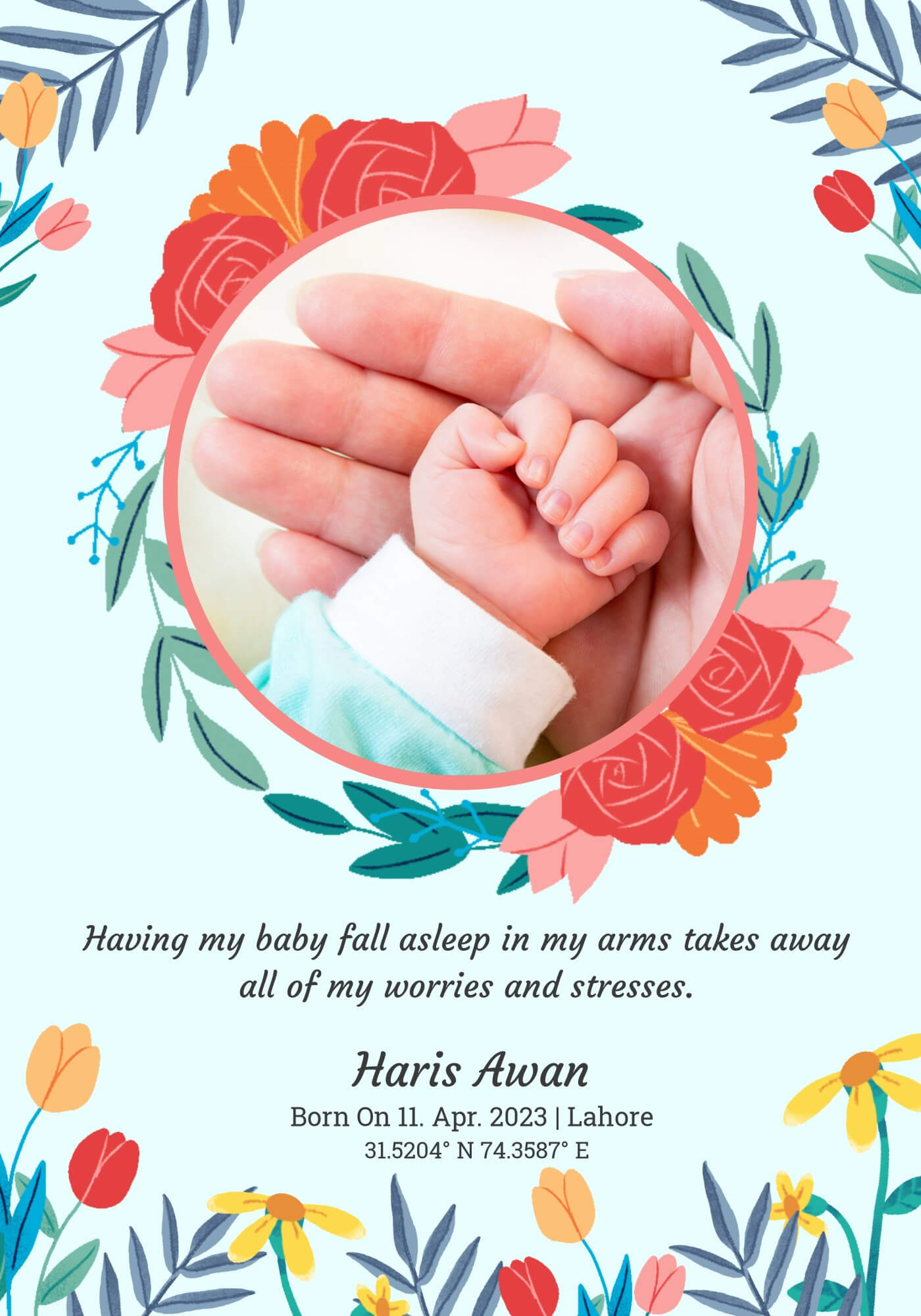 New Born Tiny Toes Frame (Customizable)