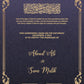 Customized Nikah Nama Frame