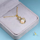 UNI-11018-1 - Pearly Swan Gold - Necklace