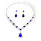 UNI-11344 - Emerald Blue Diamond - Jewelry Set