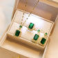UNI-11015 - Green Gem Gold - Jewelry Set