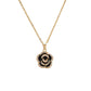 UNI-11027 - Black Flower Gold - Jewelry Set